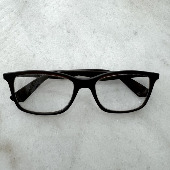 Ray Ban RB 7047 5451 Optics Matte Transparent Brown Eyeglasses Frames 54-17-140 - Picture 2 of 10